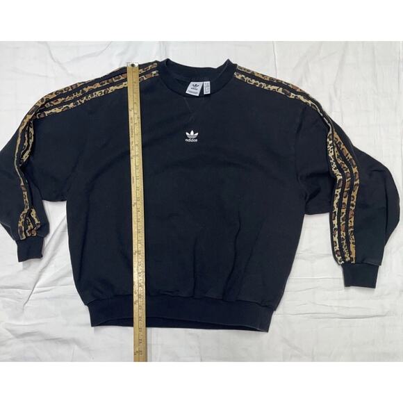 Adidas Originals women’s Crew Neck Sweatshirt size 2XS Color Black Long Sleeve - Picture 5 of 8